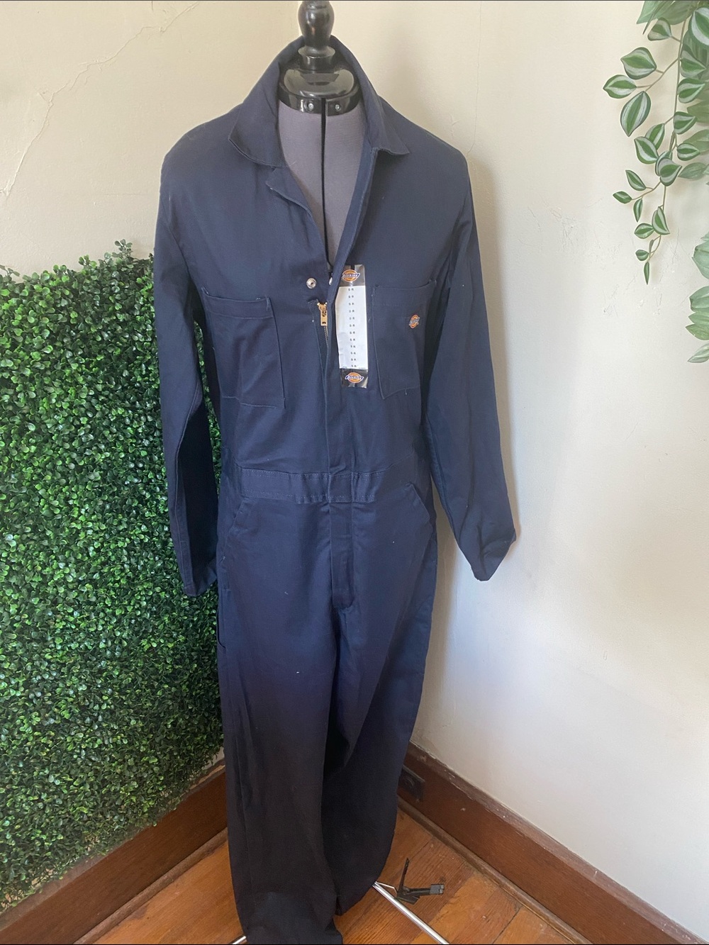 Dickies Navy Work Jumpsuit with Chest Pockets